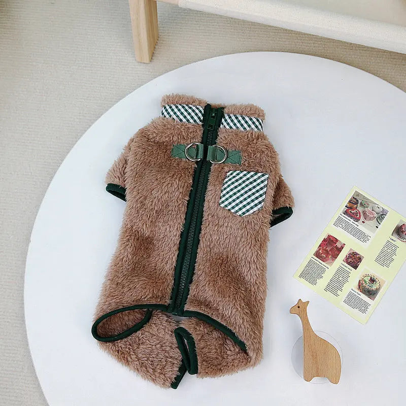 Winter Dog Pajamas – Warm Puppy Jumpsuit for Small & Medium Dogs