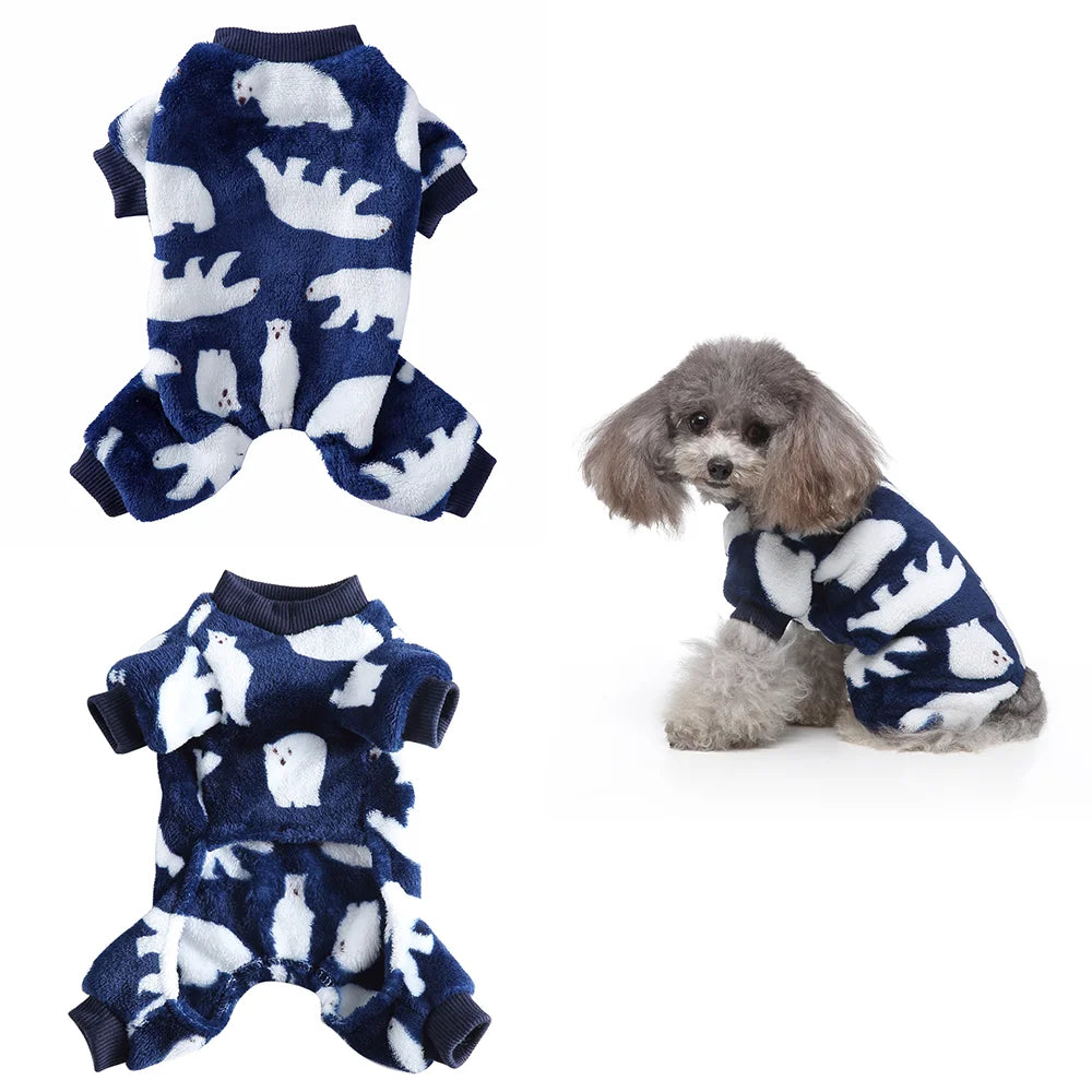 Cozy Winter Pajamas – Cozy Overalls for Small Dogs & Puppies