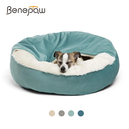 Orthopedic Dog Bed with Hooded Blanket - Vancouver Winter Essential
