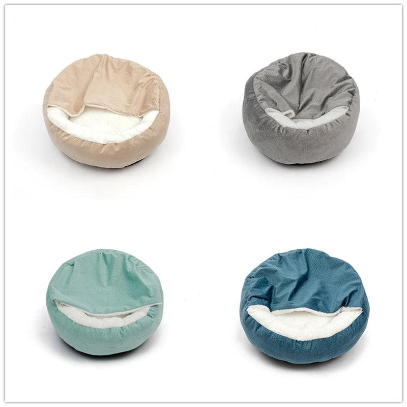 Orthopedic Dog Bed with Hooded Blanket - Vancouver Winter Essential