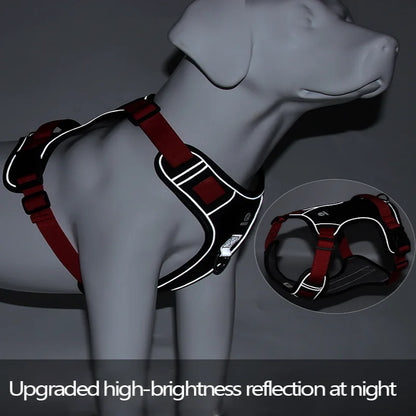 Reflective Tactical Vest Harness – Waterproof for Medium & Large Dogs