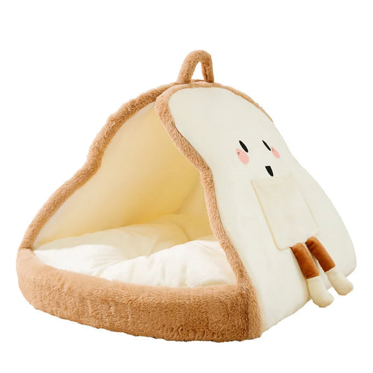 Winter Warm Dog & Cat Bed – Soft Cotton Non-Slip Sleeping Sofa Mat