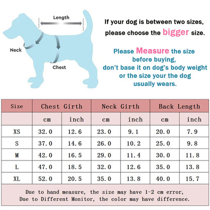 Winter Dog Pajamas – Warm Puppy Jumpsuit for Small & Medium Dogs
