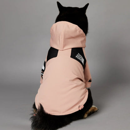 Polyester Dog Raincoat – Durable All-Season Solid Jacket