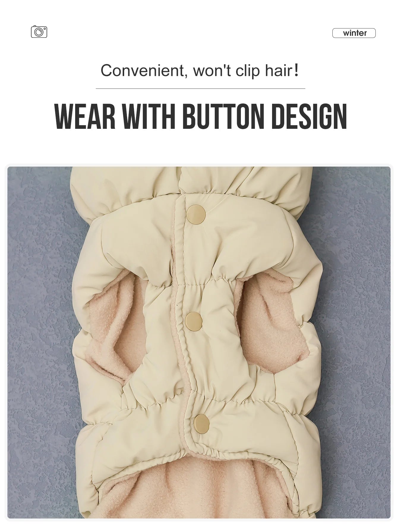 3-Layer Winter Jacket - Small to Medium Breeds