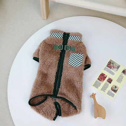 Winter Dog Pajamas – Warm Puppy Jumpsuit for Small & Medium Dogs