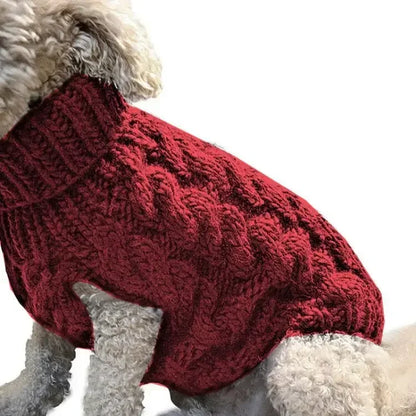 Cozy Knit Dog Sweater – Winter Warmth for Small Breeds