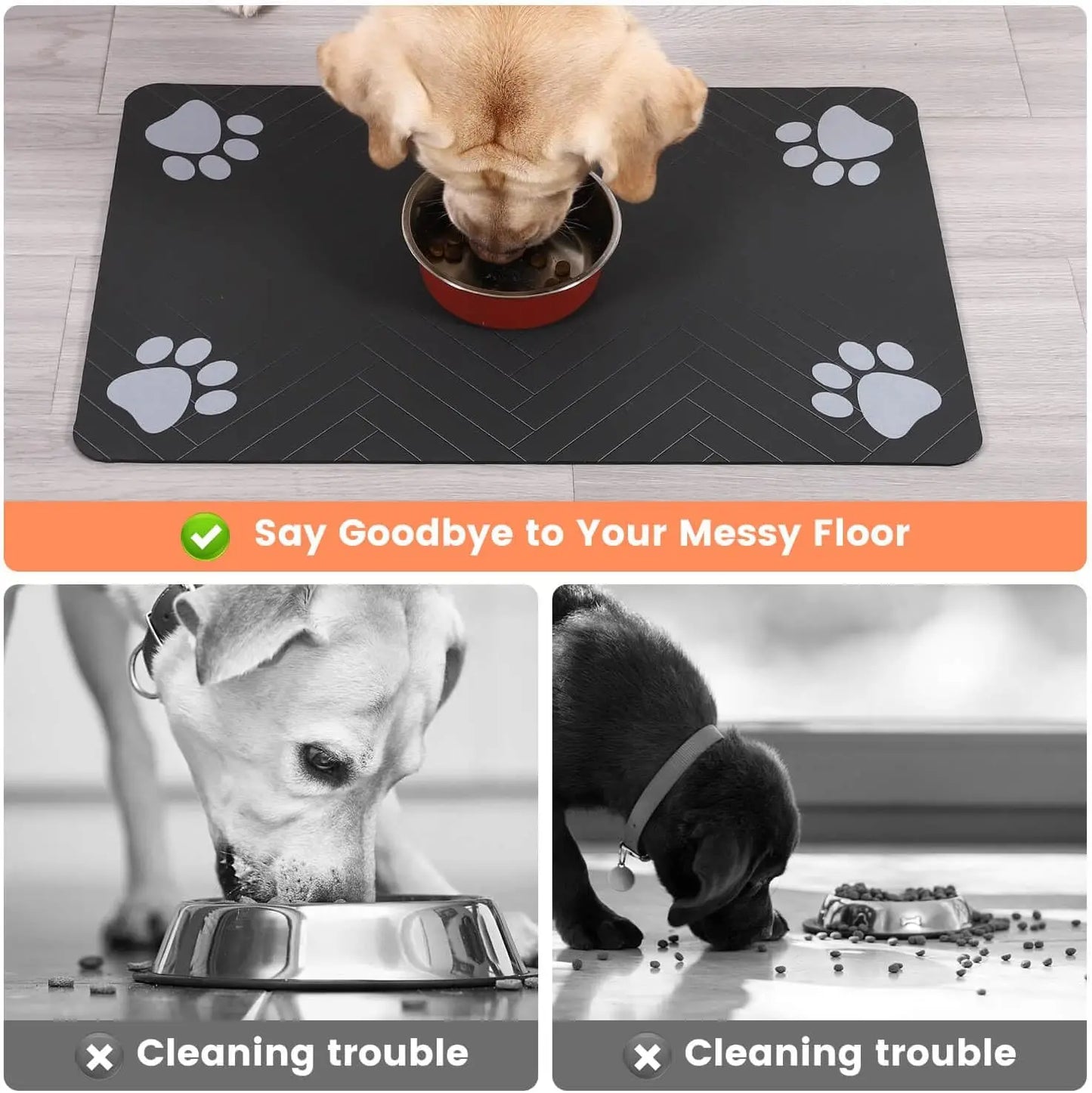 Feeding Mat - Quick Dry Food Bowl Placemat