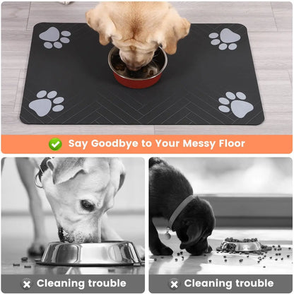 Feeding Mat - Quick Dry Food Bowl Placemat