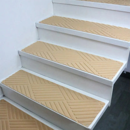 Non-Slip Stair Treads - Washable Self-Adhesive Carpet Pads 76x20cm