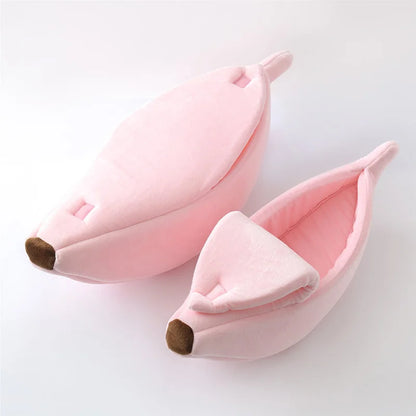 Cozy Banana Bed for Cats & Small Dogs – Soft, Cute & Comfy!