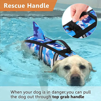 Dog Life Jacket - Shark Fin Swimming Safety Vest
