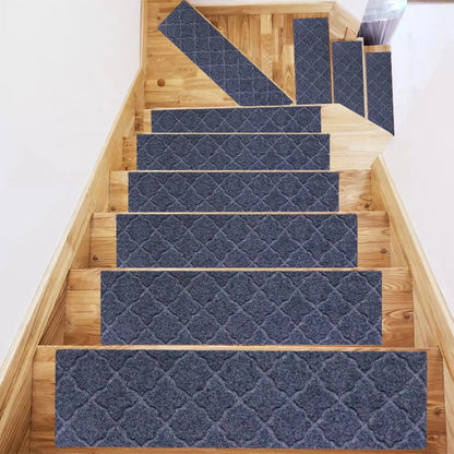 Non-Slip Stair Treads - Washable Self-Adhesive Carpet Pads 76x20cm