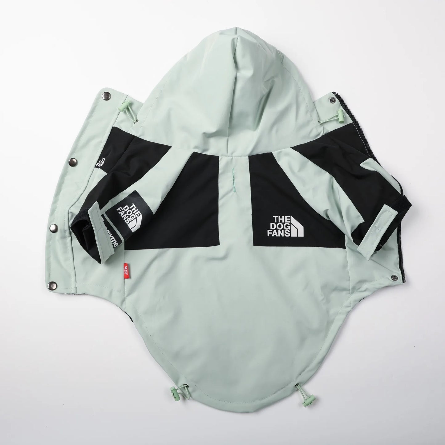 Polyester Dog Raincoat – Durable All-Season Solid Jacket