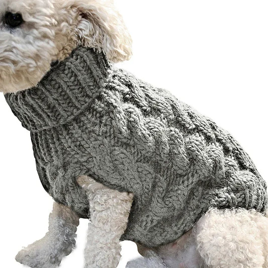Cozy Knit Dog Sweater – Winter Warmth for Small Breeds