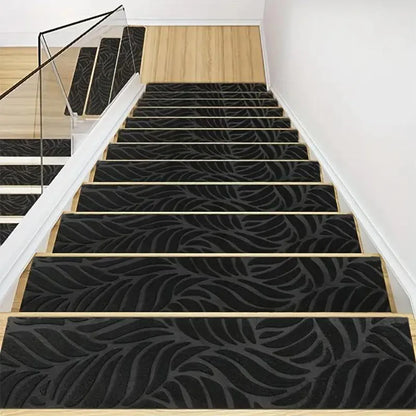Non-Slip Stair Treads - Washable Self-Adhesive Carpet Pads 76x20cm