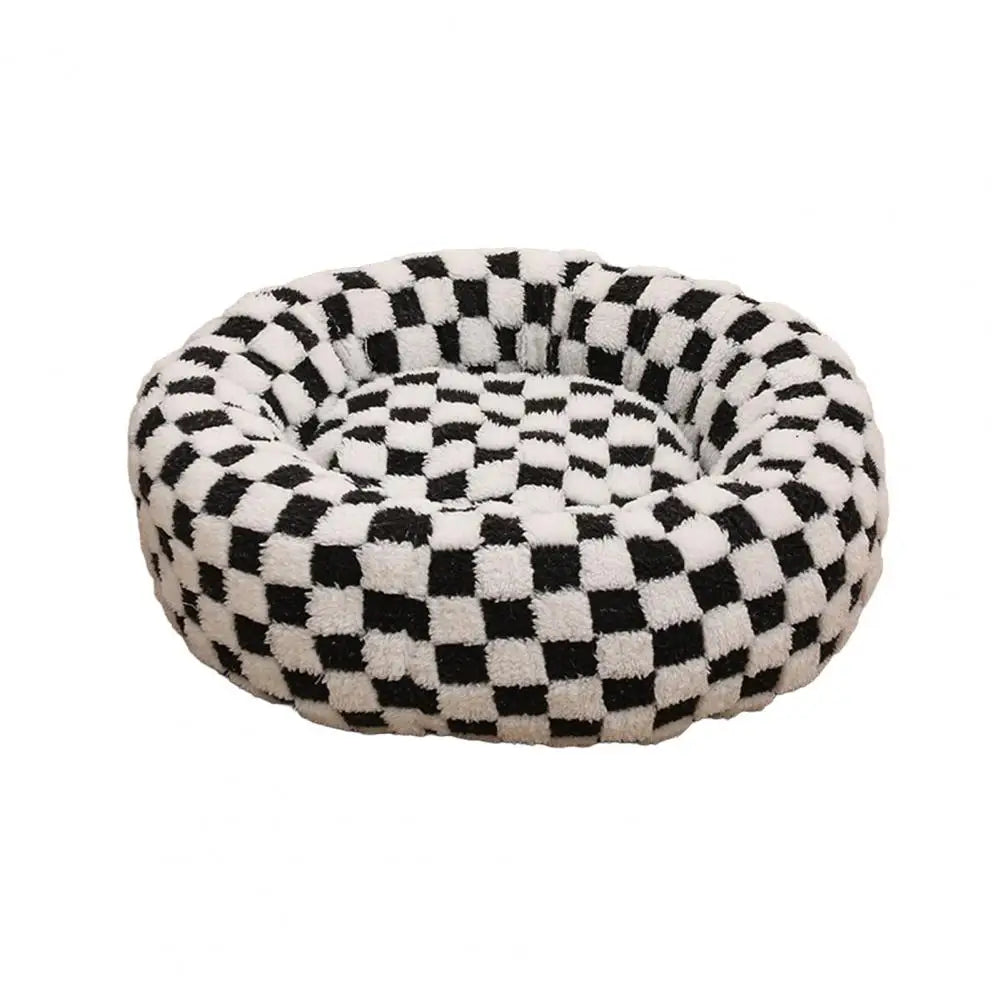 Raised Edge Donut Dog Bed – Plush & Anti-Slip