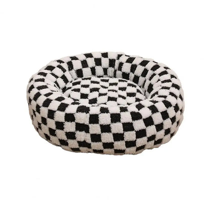 Raised Edge Donut Dog Bed – Plush & Anti-Slip