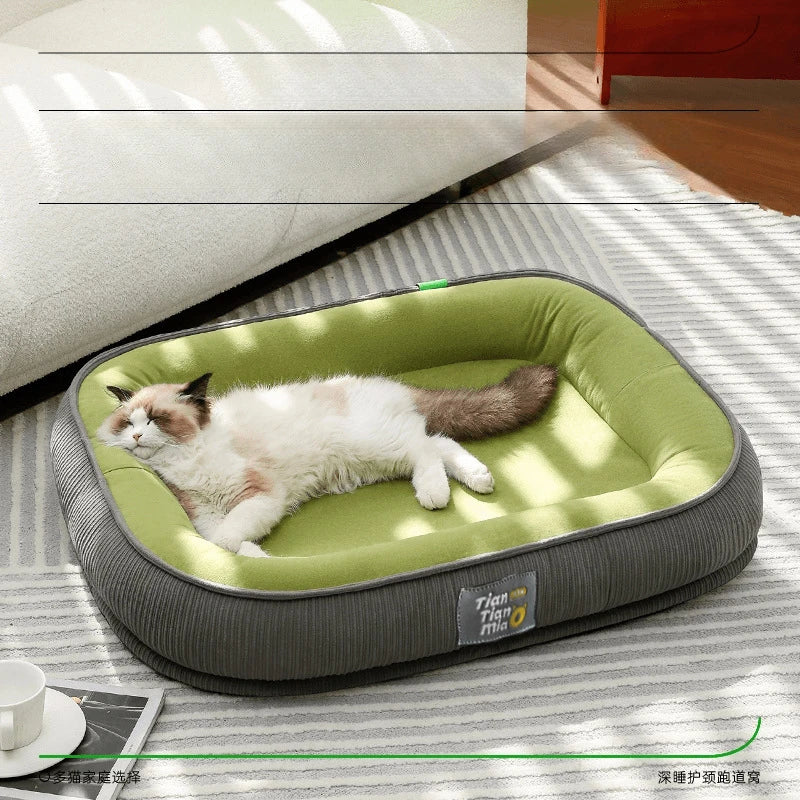 All-Season Washable Dog Bed – Thermal Sofa Cushion for Small & Medium Dogs