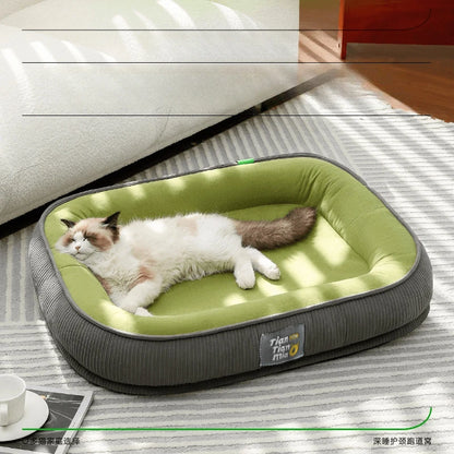 All-Season Washable Dog Bed – Thermal Sofa Cushion for Small & Medium Dogs