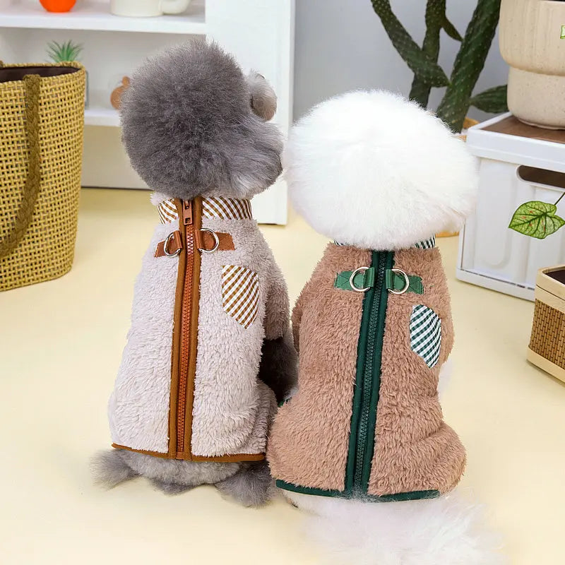 Winter Dog Pajamas – Warm Puppy Jumpsuit for Small & Medium Dogs