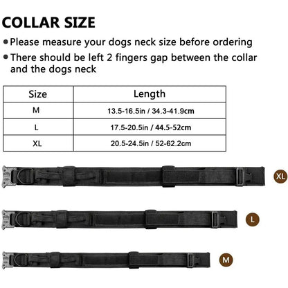Tactical Dog Vest Harness with Leash & Molle Pouches – Adjustable