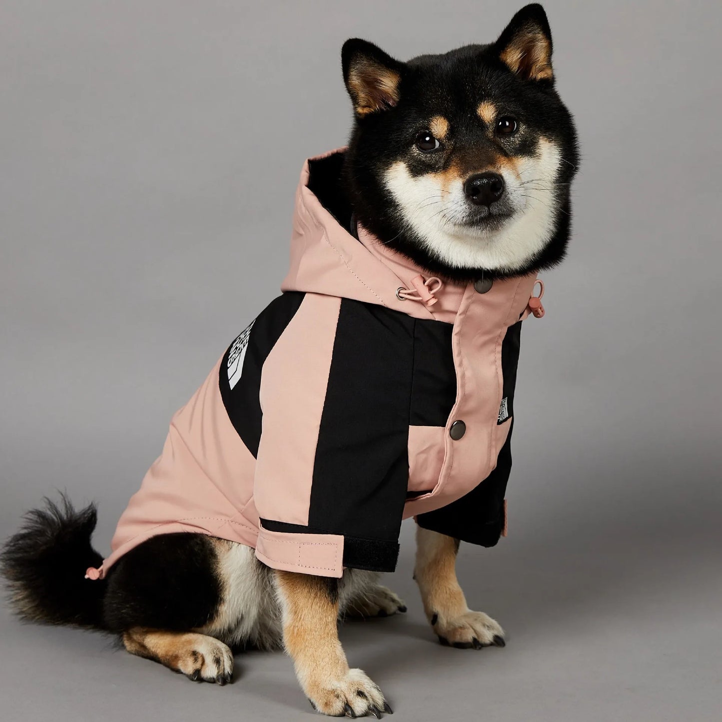 Polyester Dog Raincoat – Durable All-Season Solid Jacket