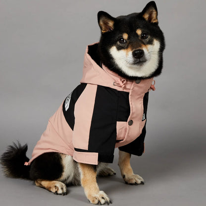 Polyester Dog Raincoat – Durable All-Season Solid Jacket
