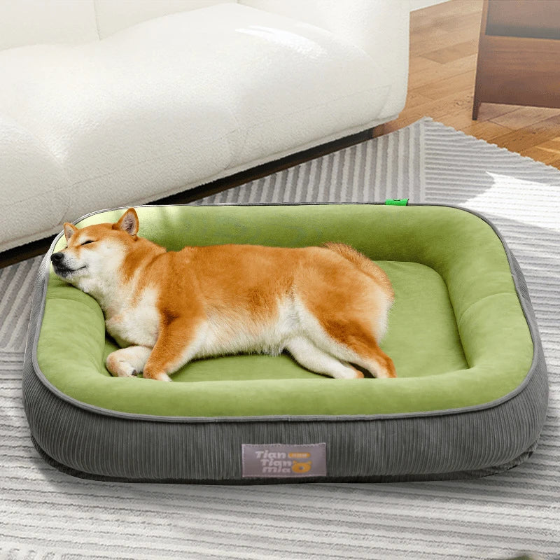 All-Season Washable Dog Bed – Thermal Sofa Cushion for Small & Medium Dogs