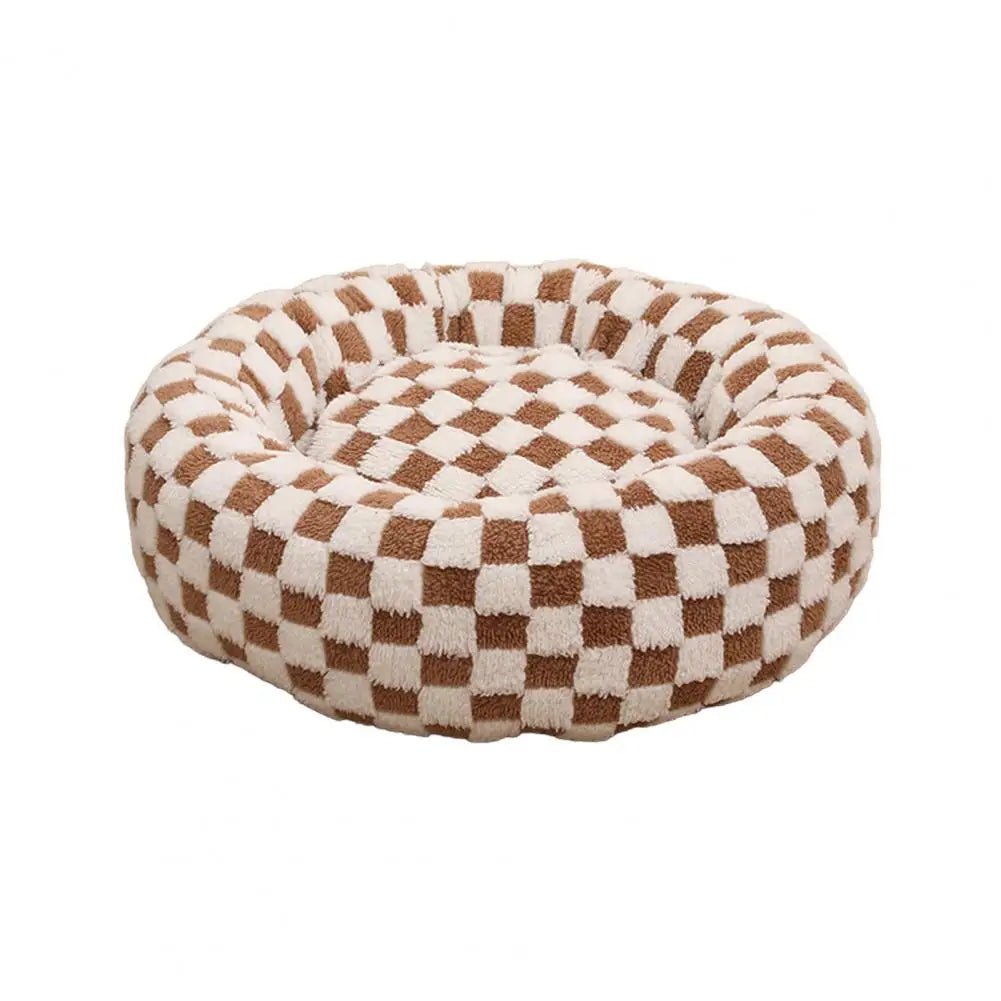 Raised Edge Donut Dog Bed – Plush & Anti-Slip