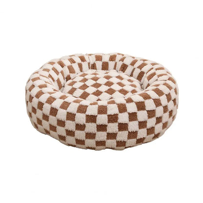 Raised Edge Donut Dog Bed – Plush & Anti-Slip