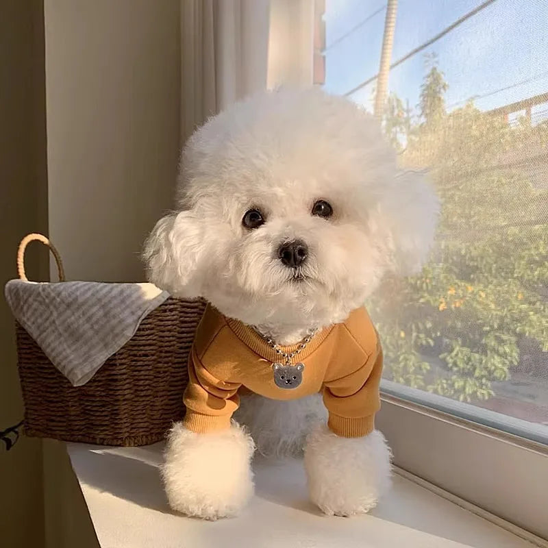 Cozy Puppy Dog Jumpsuit coat – Warm Pet Overalls