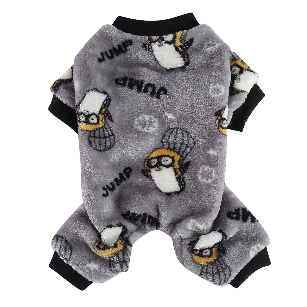 Cozy Winter Pajamas – Cozy Overalls for Small Dogs & Puppies