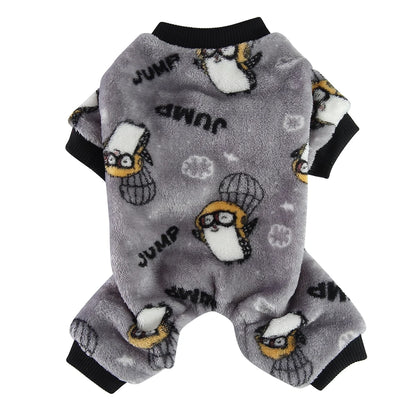 Cozy Winter Pajamas – Cozy Overalls for Small Dogs & Puppies
