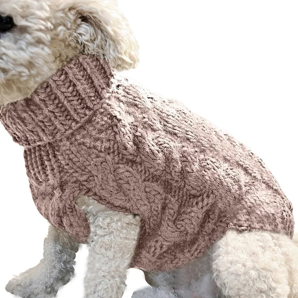 Cozy Knit Dog Sweater – Winter Warmth for Small Breeds
