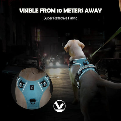 No-Pull Padded Dog Vest Harness – Easy Contro