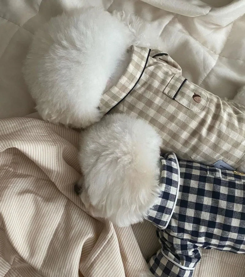 Plaid Dog Pajamas – Cute Summer Costume
