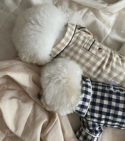 Plaid Dog Pajamas – Cute Summer Costume
