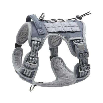 No-Pull Tactical Dog Harness – Reflective & Adjustable