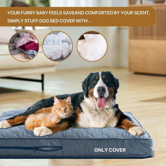 Orthopedic Dog Bed Cover – Washable & Quilted