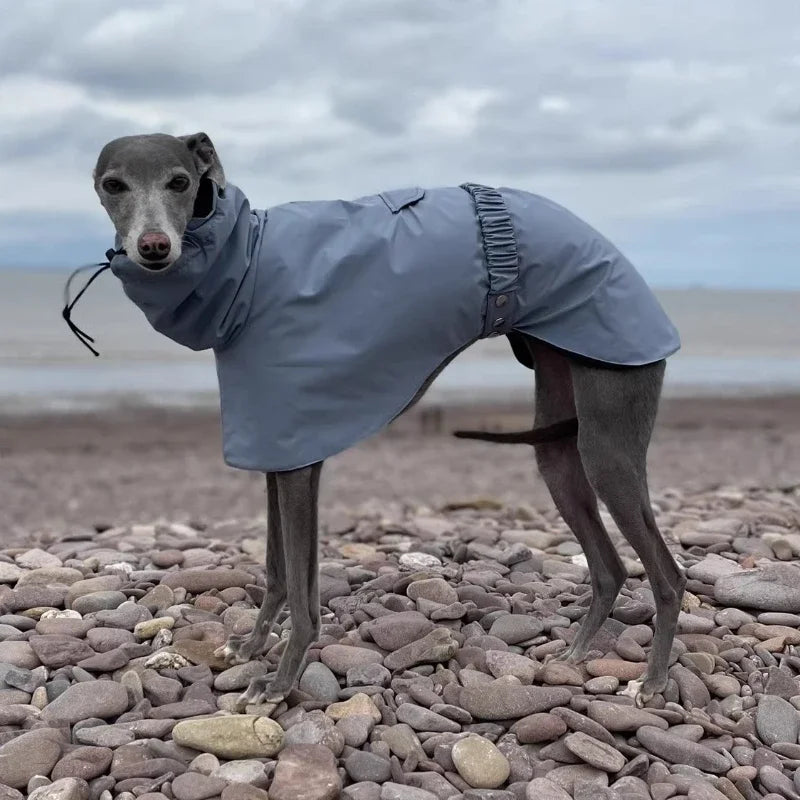 Rain Jacket - Waterproof Polyester Coat for Large Breeds