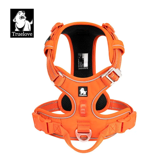 High Visibility Orange Dog Harness - 3M Reflective Safety Vest