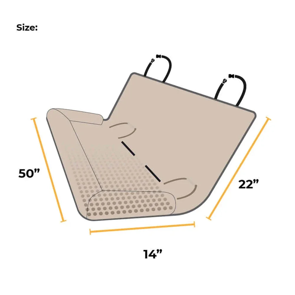 Waterproof Dog Car Seat Cover Bed – Travel Protector with Safety & Comfort