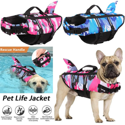 Dog Life Jacket - Shark Fin Swimming Safety Vest