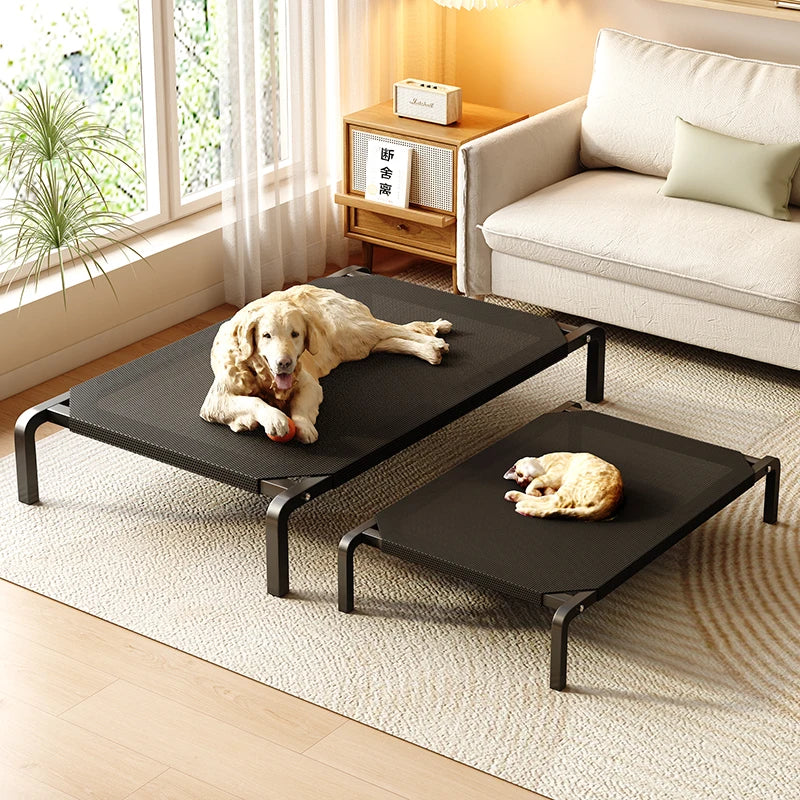 Elevated Summer Dog Bed – Breathable & Washable