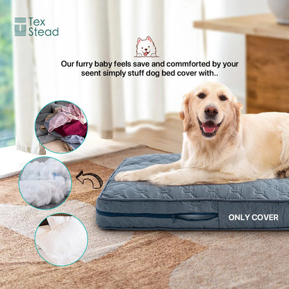 Orthopedic Dog Bed Cover – Washable & Quilted