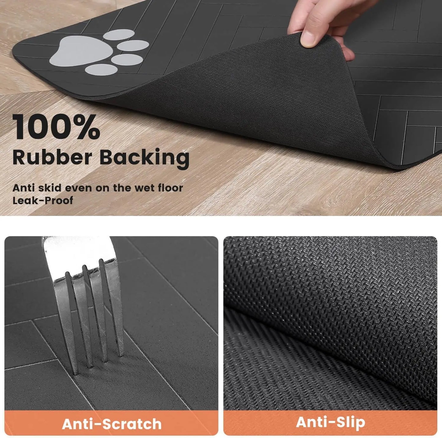 Feeding Mat - Quick Dry Food Bowl Placemat