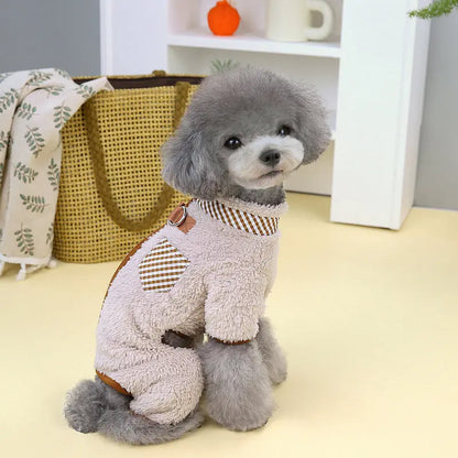 Winter Dog Pajamas – Warm Puppy Jumpsuit for Small & Medium Dogs
