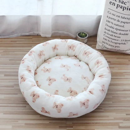 Donut Plush Dog Sofa Bed – Soft & Washable