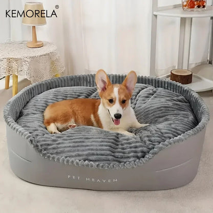 Luxury Plush Bed - Chew Resistant Washable Pet Sofa
